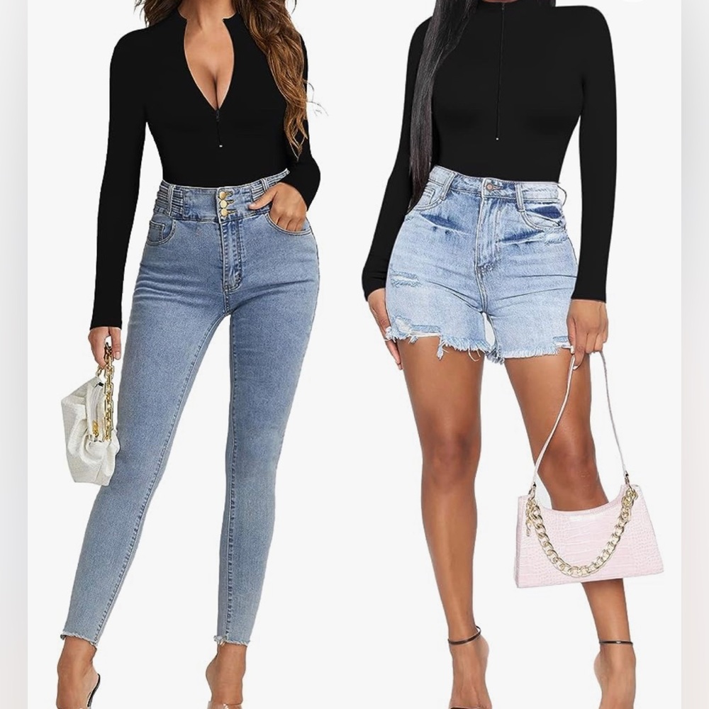 Mango Pop Zip Up Bodysuit